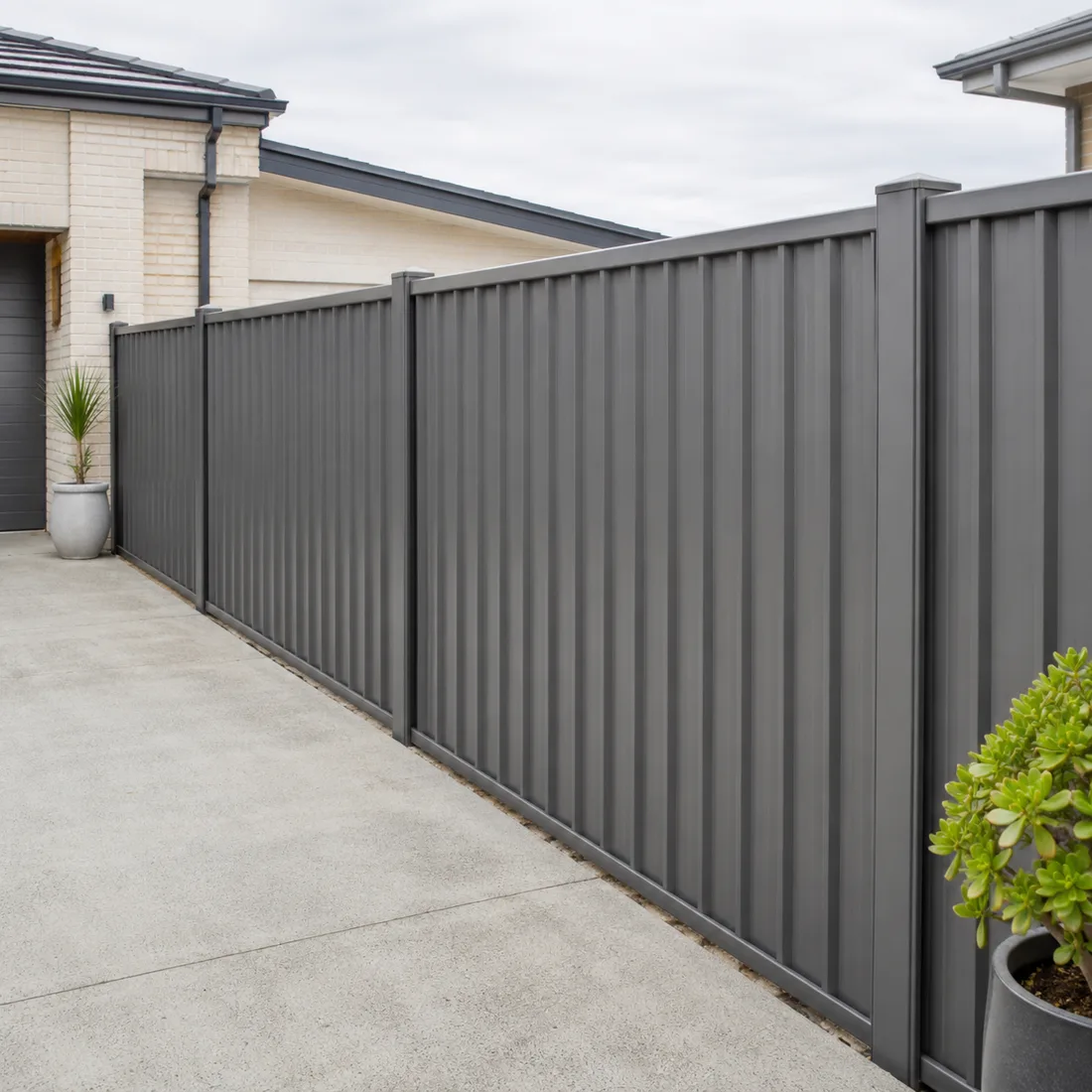 Colorbond fence in Basalt, Gold Coast install