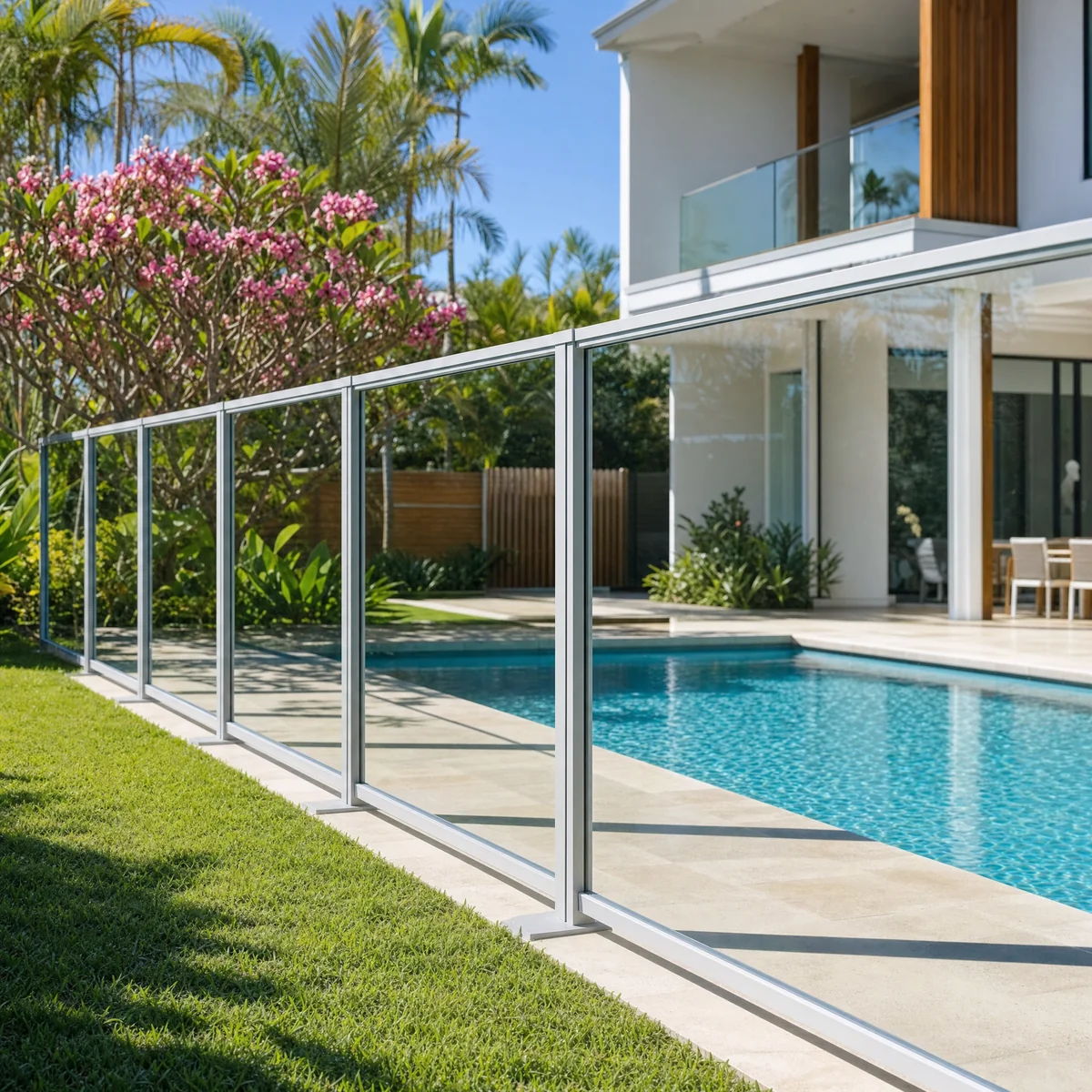 Glass + Aluminium Top Rail glass, Gold Coast
