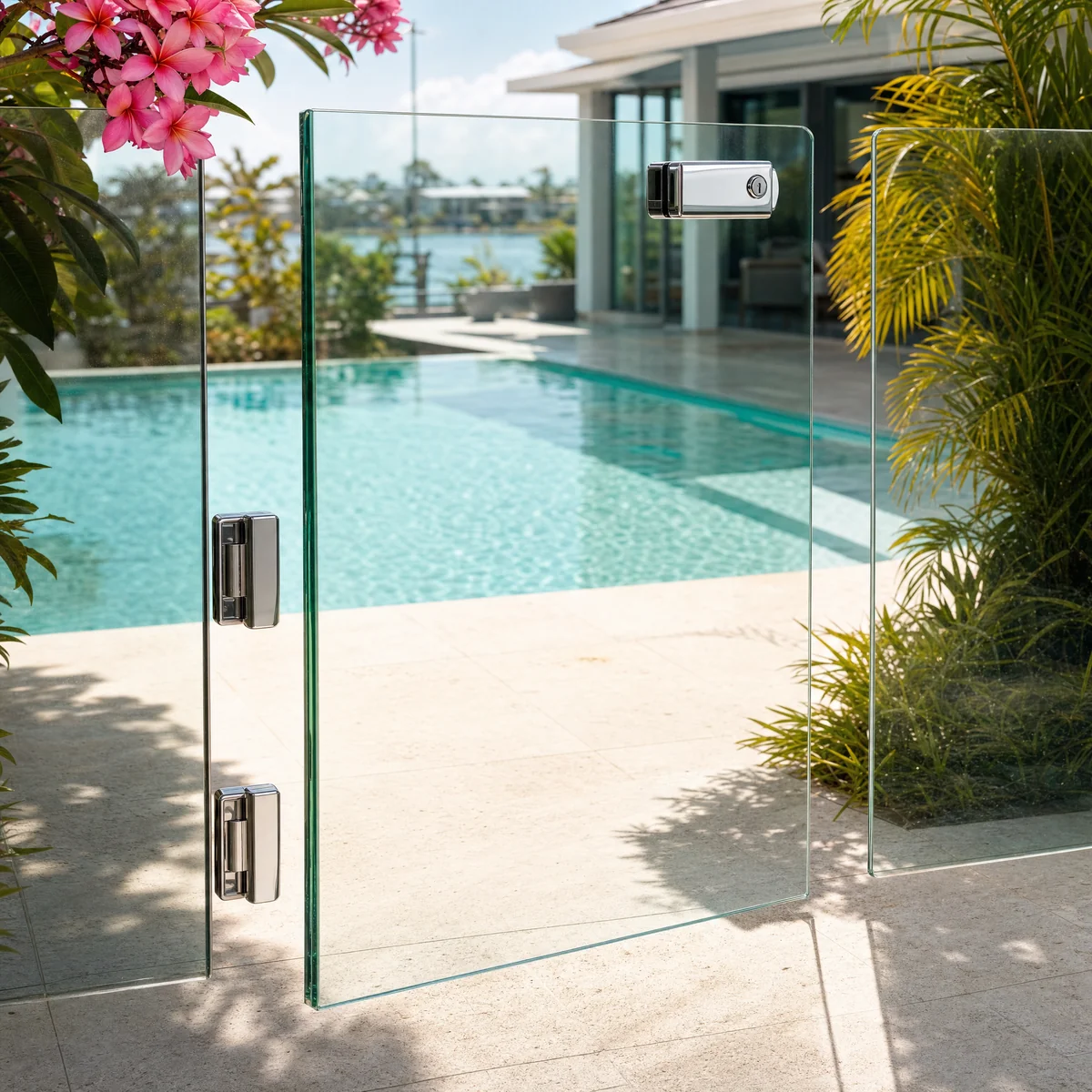 Frameless Pool Gate glass, Gold Coast