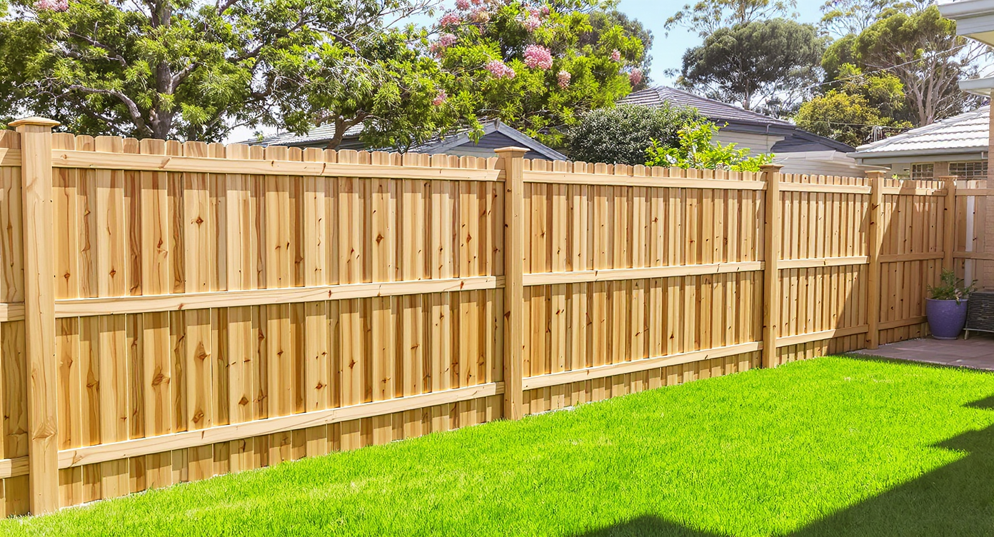Timber fence, Gold Coast home